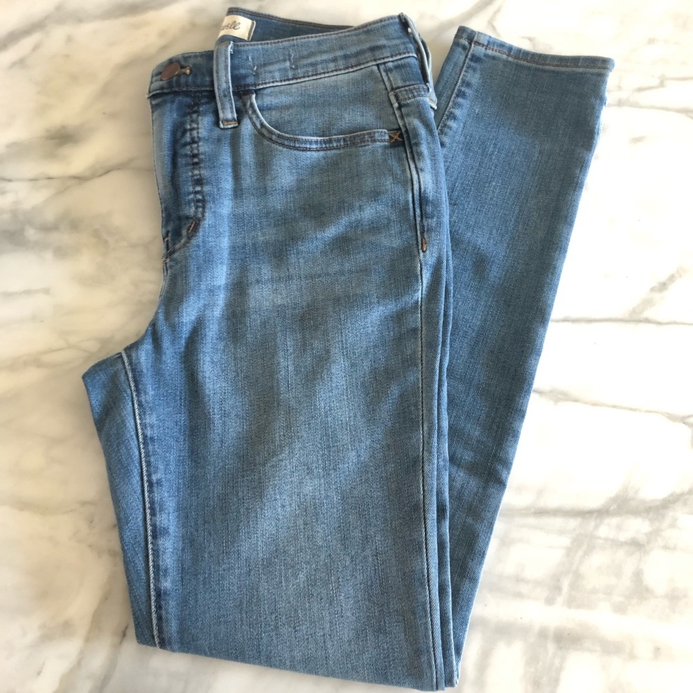 Madewell 9” Crop Skinny Jeans in Stinson Wash Size 26 - Picture 1 of 5